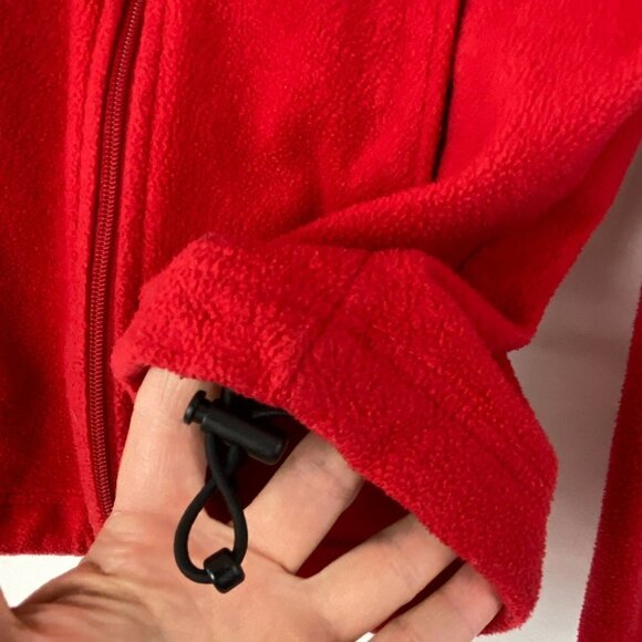 COLUMBIA Red Fleece Zip Jacket, Women's S - Picture 5 of 8